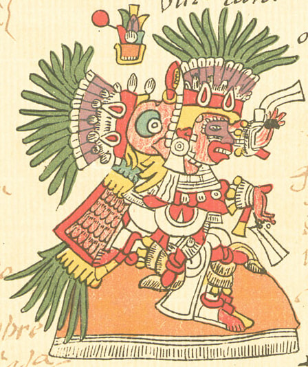 In Aztec mythology, Cihuacoatl was one of a number of motherhood and  fertility goddesses. Cihuacoatl was especially associated with midwives,  and with the sweatbaths where midwives practiced. She is paired with  Quilaztli